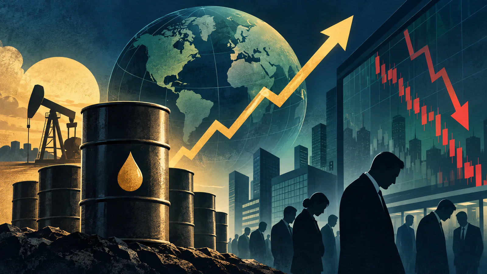 Global shares mostly lower as Brent crude surpasses $100 a barrel