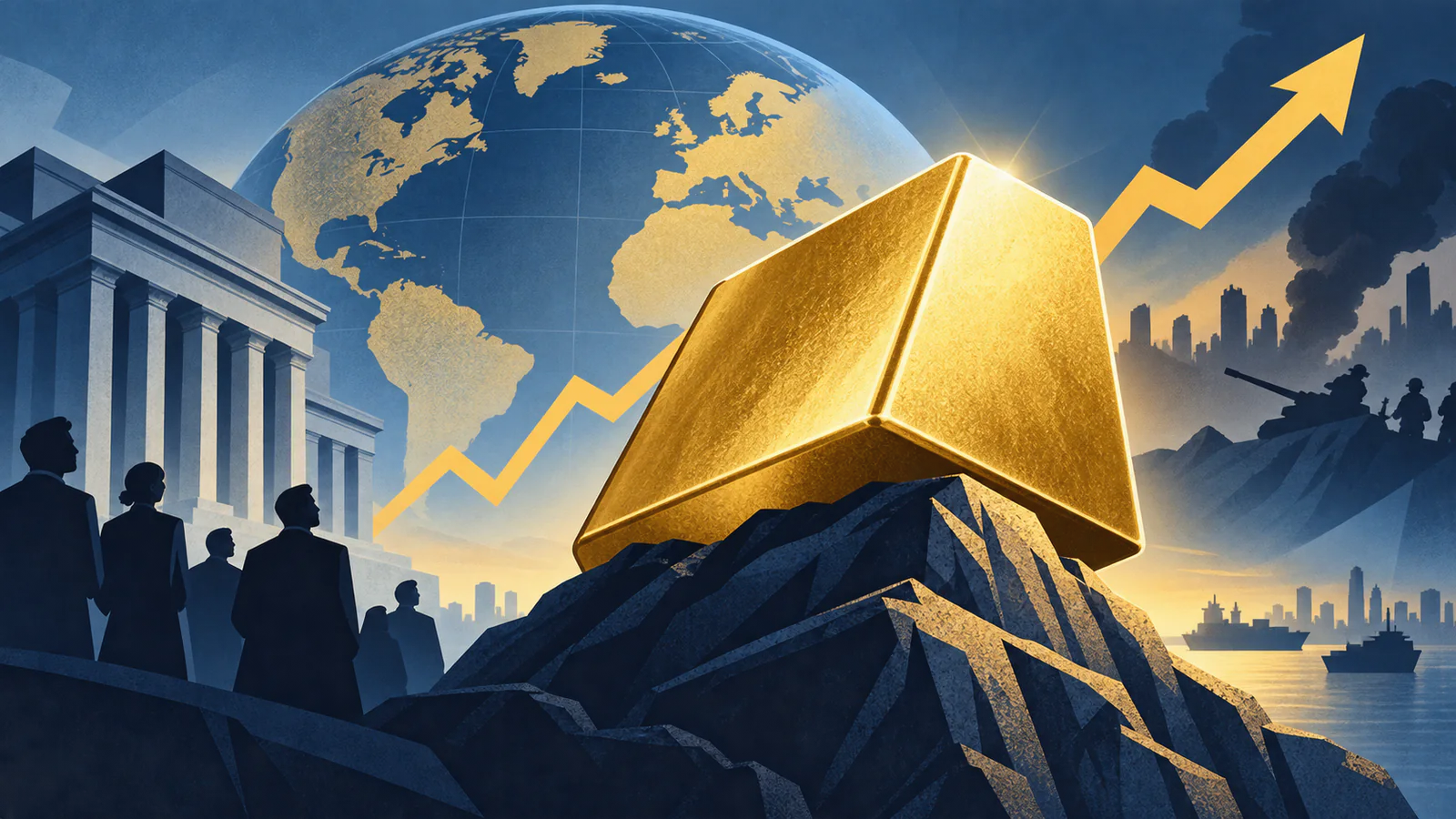 Gold Breaks $5,000 Per Ounce Amid Surging Global Risks