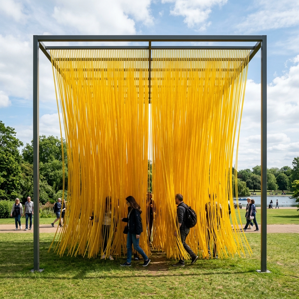 Pénétrable BBL Jaune by Jesús Rafael Soto at Serpentine South